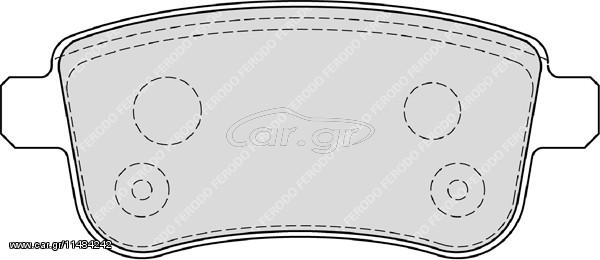 ΤΑΚ.ΟΠ.MEGANE III/ COUPE  08- ΚΑΙΝ. FERODO FDB4182 RENAULT GRAND SCENIC RENAULT MEGANE RENAULT SCENIC