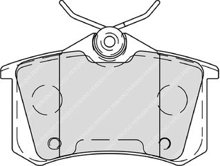 ΣΕΤ ΤΑΚ .ΟΠ.C4/P308 ΚΑΙΝ. FERODO FDB4260 CITROEN C3 CITROEN C4 CITROEN DS3 CITROEN DS4 PEUGEOT 2008 PEUGEOT 207 PEUGEOT 208 PEUGEOT 308