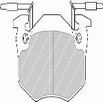 ΣΕΤ ΤΑΚΑΚΙΑ ΒΧ 14/16 ΕΜ ΚΑΙΝ. FERODO FDB428B ALPINE V6 CITROEN BX