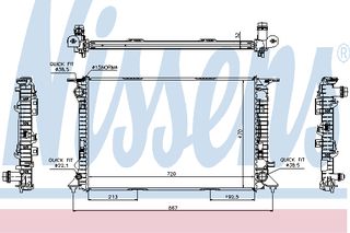 ΨΥΓΕΙΟ A4 2.0-3.0D -3.2I  07- ΚΑΙΝ. NISSENS 60317 AUDI A4 AUDI A5 AUDI A6 AUDI A7