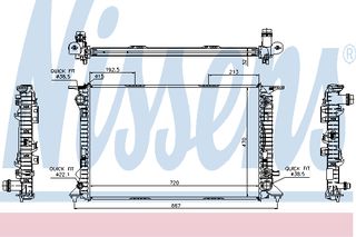 ΨΥΓΕΙΟ AUDI A4 2.0 AT 07- ΚΑΙΝ. NISSENS 60318 AUDI A4 AUDI A5 AUDI Q5 PORSCHE MACAN