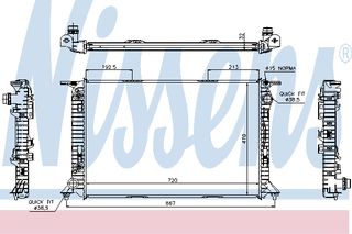ΨΥΓΕΙΟ AUDI A4 4.2  AT    07- ΚΑΙΝ. NISSENS 60322 AUDI A4 AUDI A5
