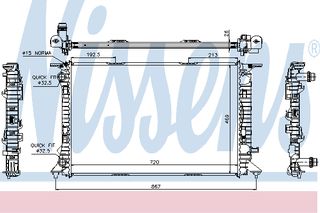 ΨΥΓΕΙΟ  A4 1.8T - 2.0T   07- ΚΑΙΝ. NISSENS 60323 AUDI A4 AUDI A5 AUDI A6 AUDI Q3 AUDI Q5