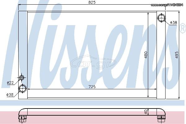 ΨΥΓΕΙΟ AUDI A8 4.2-5.2  06- ΚΑΙΝ. NISSENS 60325 AUDI A8