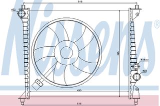 ΨΥΓΕΙΟ AUDI A 2 1.4 i 16V  00- ΚΑΙΝ. NISSENS 60425 AUDI A2