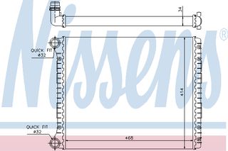 ΨΥΓΕΙΟ  A2 1.4 i 16V AC 00- ΚΑΙΝ. NISSENS 60426 AUDI A2