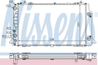 ΨΥΓΕΙΟ AUDI 80 B4, 4 CYL.  91- ΚΑΙΝ. NISSENS 60448A AUDI 80 AUDI COUPE