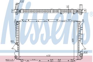 ΨΥΓΕΙΟ AUDI 100 2,8E V6  90-91 ΚΑΙΝ. NISSENS 60458 AUDI 100