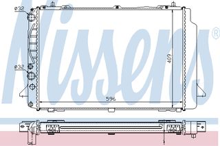ΨΥΓΕΙΟ AUDI 80 DIESEL (91-) ΚΑΙΝ. NISSENS 60466A AUDI 80 AUDI CABRIOLET