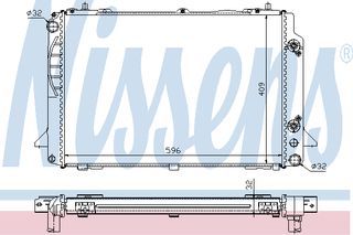 ΨΥΓΕΙΟ AUDI 80 B4, 6 CYL.  91- ΚΑΙΝ. NISSENS 60469A AUDI 80 AUDI CABRIOLET AUDI COUPE