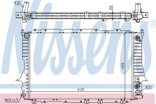 ΨΥΓΕΙΟ AUDI 100 2,8E V6  90-97 ΚΑΙΝ. NISSENS 60476 AUDI 100 AUDI A6