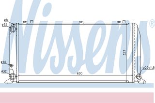 ΨΥΓΕΙΟ AUD 80 B4 1,6-2,0 91-95 ΚΑΙΝ. NISSENS 60488 AUDI CABRIOLET AUDI COUPE