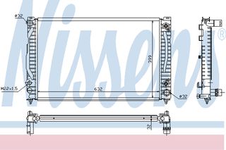 ΨΥΓΕΙΟ  A4 2,6/2,8 AT 94-00 ΚΑΙΝ. NISSENS 60495 AUDI A4