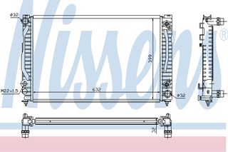 ΨΥΓΕΙΟ A4 2,6/2,8 AC AT 96- ΚΑΙΝ. NISSENS 60498 AUDI A4 AUDI A6 VW PASSAT