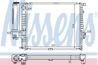 ΨΥΓΕΙΟ BMW 520 I/ 525 I ΚΑΙΝ. NISSENS 60615A BMW 5