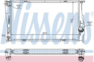 ΨΥΓΕΙΟ BMW 116-120 D 04- ΚΑΙΝ. NISSENS 60785A BMW 1 BMW 3 BMW X1 BMW Z4