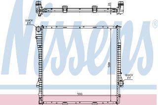 ΨΥΓΕΙΟ BMW X5 3.0-3.0D ΚΑΙΝ. NISSENS 60789A BMW X5