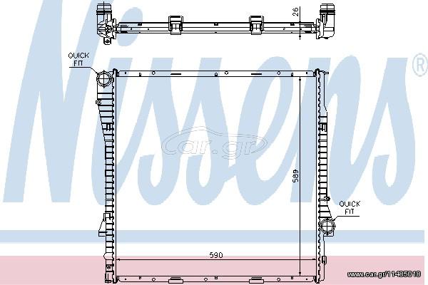 ΨΥΓΕΙΟ BMW X5 3.0-3.0D ΚΑΙΝ. NISSENS 60789A BMW X5