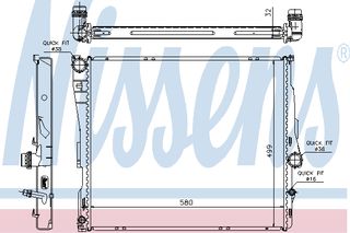 ΨΥΓΕΙΟ BMW X3 2,5-3,0 AT  06- ΚΑΙΝ. NISSENS 60807 BMW X3