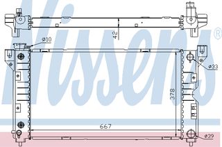 ΨΥΓΕΙΟ CHR VOYAGER 2,0-3,0 96- ΚΑΙΝ. NISSENS 60984 CHRYSLER VOYAGER DODGE CARAVAN PLYMOUTH VOYAGER