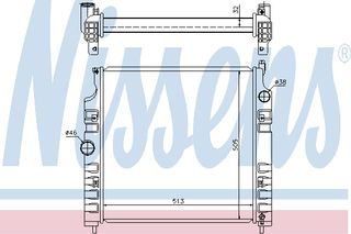 ΨΥΓΕΙΟ  CHEROKEE 2.8 CRDI  05- ΚΑΙΝ. NISSENS 61026 JEEP CHEROKEE