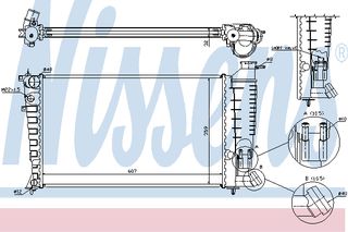 ΨΥΓΕΙΟ CITR ZX  1,9-2,0 93- ΚΑΙΝ. NISSENS 61380A CITROEN ZX PEUGEOT 306