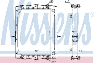 ΨΥΓΕΙΟ ΝΕΡΟΥ DAF LF45 ΚΑΙΝ. NISSENS 61443A DAF LF