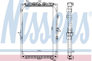 ΨΥΓΕΙΟ ΝΕΡΟΥ DAF XF 105 ΚΑΙΝ. NISSENS 61447 DAF XF