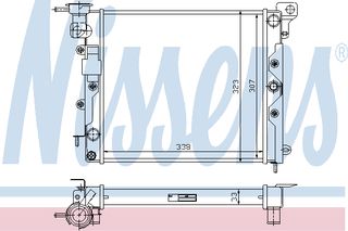 Ψ.ΝΕΡΟΥ NISSAN MICRA 1.0 82-88 ΚΑΙΝ. NISSENS 61600 NISSAN MICRA