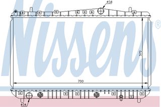 ΨΥΓΕΙΟ DAEW LACETTI 1.8 AT 03- ΚΑΙΝ. NISSENS 61634 CHEVROLET LACETTI CHEVROLET NUBIRA DAEWOO LACETTI DAEWOO NUBIRA