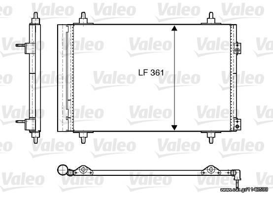 Ψυγεία A/C VALEO για Citroen C4 (818171)