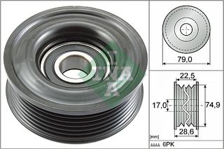 ΤΡΟΧΑΛΙΑ ΔΥΝΑΜΟ MAZDA 2, 3 ΚΑΙΝ. INA 532072110 MAZDA 2 MAZDA 3