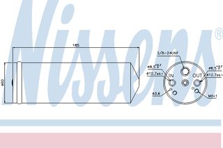 ΞΗΡΑΝΤΗΡΑΣ VOLVO S40/V40 95- ΚΑΙΝ. NISSENS 95134 MITSUBISHI CARISMA MITSUBISHI ECLIPSE MITSUBISHI PAJERO MITSUBISHI SPACE VOLVO S40 VOLVO V40
