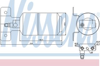 ΞΗΡΑΝΤΗΡΑΣ VW SHARAN 95- ΚΑΙΝ. NISSENS 95169 FORD GALAXY SEAT ALHAMBRA VW SHARAN