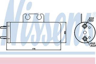 ΞΗΡΑΝΤΗΡΑΣ PEUGEOT 206 98- ΚΑΙΝ. NISSENS 95316 PEUGEOT 206 PEUGEOT 206+