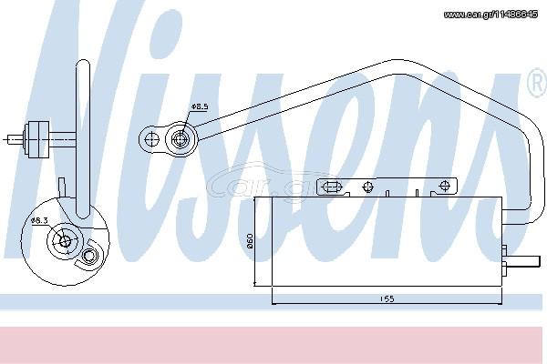 ΞΗΡΑΝΤΗΡΑΣ VECTRA C 1.9 D 04- ΚΑΙΝ. NISSENS 95447 FIAT CROMA OPEL SIGNUM OPEL VECTRA SAAB 9-3