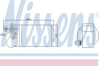 ΞΗΡΑΝΤΗΡΑΣ VOLVO S60  00- ΚΑΙΝ. NISSENS 95517 VOLVO S60 VOLVO S80 VOLVO V60 VOLVO V70 VOLVO XC60 VOLVO XC70