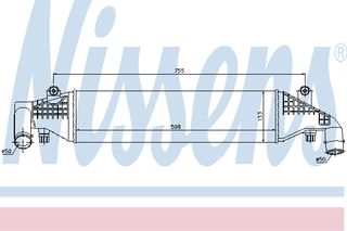 INTERCOOLER MAZDA 3  03- ΚΑΙΝ. NISSENS 96532 MAZDA 3