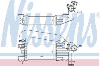 INTERC OPEL ASTRA H 1.7 D 04- ΚΑΙΝ. NISSENS 96592 OPEL ASTRA