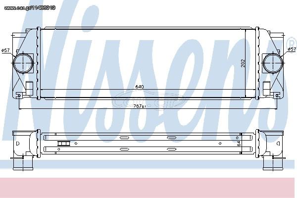 INTERCOOLER MERC.SPRINTER 06- ΚΑΙΝ. NISSENS 96628 MERCEDES-BENZ SPRINTER VW CRAFTER