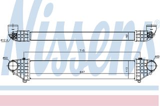 INTERC VOLVO S40-V50 2,5 T 04- ΚΑΙΝ. NISSENS 96722 VOLVO C30 VOLVO C70 VOLVO S40 VOLVO V50