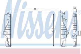 INTERC TRANSPORTER 2.5 TDI 98- ΚΑΙΝ. NISSENS 96755 VW TRANSPORTER