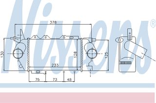 INTERC VECTRA B 2.0 TDI 97- ΚΑΙΝ. NISSENS 96772 OPEL VECTRA