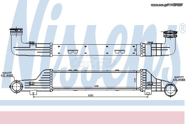 INTERC W 210 320 CDI 99- ΚΑΙΝ. NISSENS 96784 MERCEDES-BENZ E-CLASS