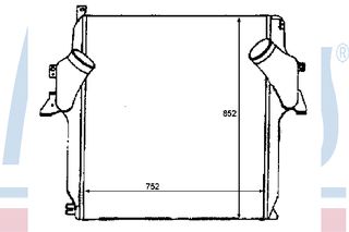 INTERCOOLER MERC. ACTROS 96- ΚΑΙΝ. NISSENS 96972 MERCEDES-BENZ ACTROS
