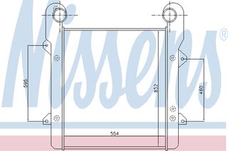 INTERCOOLER DAF 95XF 97- ΚΑΙΝ. NISSENS 96975 DAF 95