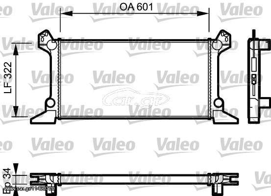 ΨΥΓΕΙΟ ΝΕΡΟΥ TRANSIT 92-95 ΚΑΙΝ. VALEO 730124 FORD TRANSIT