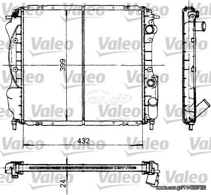 ΨΥΓΕΙΟ ΝΕΡΟY CLIO 1.7  90-96 ΚΑΙΝ. VALEO 730182 RENAULT CLIO