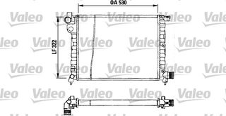 ΨΥΓΕΙΟ NEΡOY P106D 1.4 92-96 ΚΑΙΝ. VALEO 730569 PEUGEOT 106