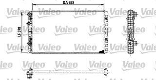 ΨΥΓΕΙΟ ΝΕΡΟΥ AROSA/POLO 94- ΚΑΙΝ. VALEO 730955 VW GOLF VW LUPO VW POLO VW VENTO